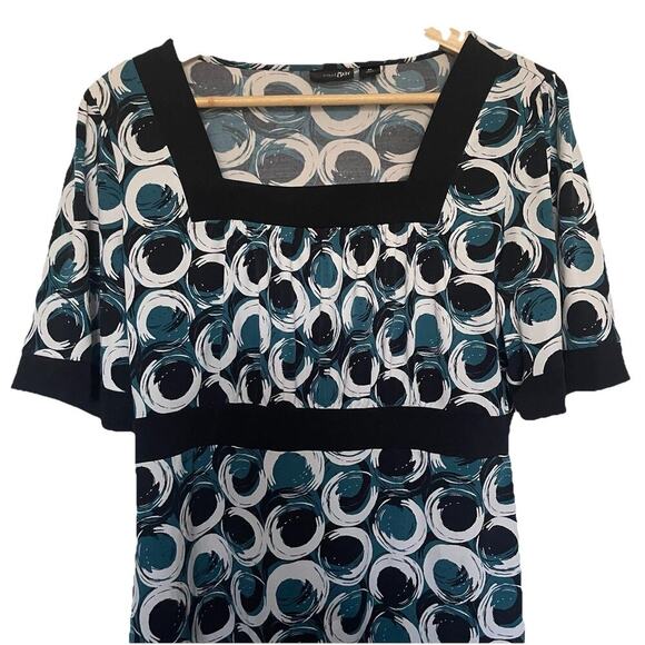 East 5th Babydoll Top Multicolor Polka Dots Whimsygoth Fairy Retro Size Medium - Picture 5 of 5